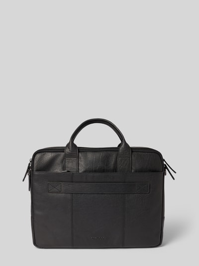 Strellson Laptoptas van echt leer, model 'HYDE PARK' Zwart - 4