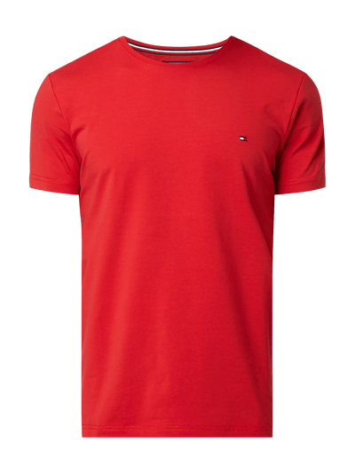 Tommy Hilfiger Slim Fit T-Shirt mit Stretch-Anteil Rot 2