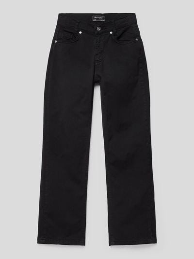 Blue Effect Hose mit Label-Detail Schwarz 1