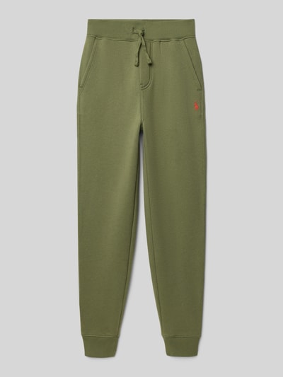 Polo Ralph Lauren Teens Regular fit sweatpants met logostitching Lichtgroen - 1