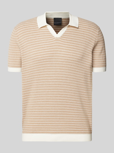 bugatti Regular fit poloshirt met labeldetail Camel - 2