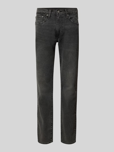 Levi's® Straight fit jeans met logopatch, model 'Taper' Donkergrijs - 2