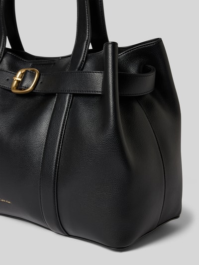 CK Calvin Klein Torebka tote z imitacji skóry Czarny 3