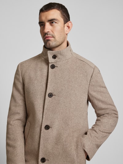 JOOP! Collection Kurzmantel mit Stehkragen Modell 'Maron' Beige 3