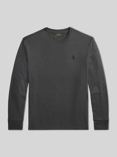 Polo Ralph Lauren Regular Fit Langarmshirt aus reiner Baumwolle Mittelgrau 2