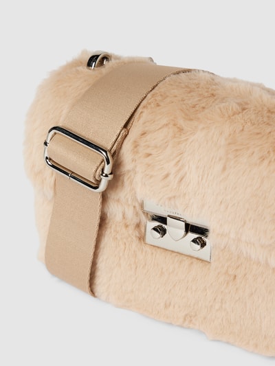 Seidenfelt Handtasche mit Klickverschluss Modell 'Fluffy' Sand 3