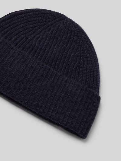 MCNEAL Strickmütze aus Kaschmir mit breitem Umschlag Marine 2