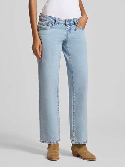 Gina Tricot Ultra low wide leg jeans in 5-pocketmodel Lichtblauw - 4