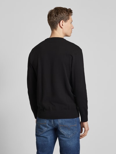 Tom Tailor Denim Regular Fit Strickpullover aus Baumwolle Black 5