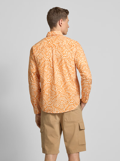Napapijri Freizeithemd mit Label-Stitching Modell 'RONGE' Orange 5