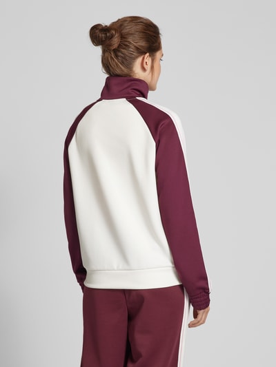 TheJoggConcept Sweatshirt mit Troyer-Kragen Modell 'SIMA' Bordeaux 5