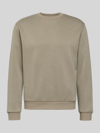 Produktfoto, Sweatshirt mit gerippten Abschlüssen Modell 'BRADLEY' von Jack & Jones in Beige, Regular Fit, Baumwoll-Mix, Rundhalsausschnitt