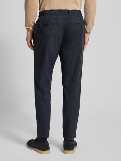 MCNEAL Straight fit stoffen broek met viscose Marineblauw - 5