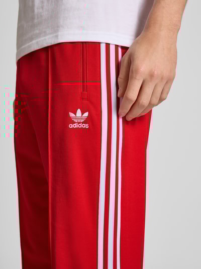 adidas Originals Trainingsbroek met lengtenaden en elastische band Rood - 3