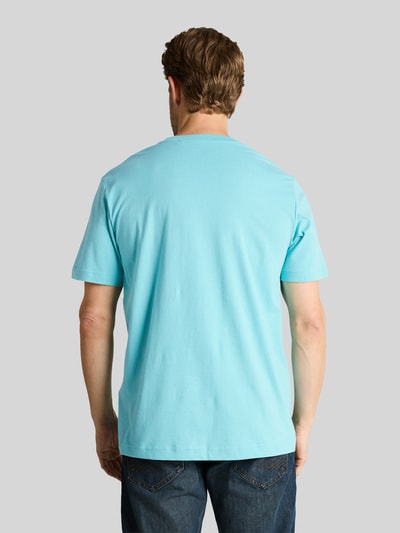 Tom Tailor Regular Fit T-Shirt aus reiner Baumwolle Petrol 5