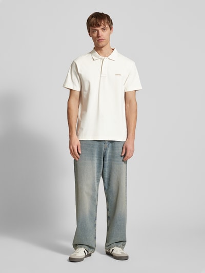 Calvin Klein Jeans Poloshirt mit Label-Patch Offwhite 1