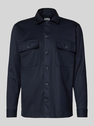 Roy Robson Regular fit overhemdjack met kentkraag Blauw - 2