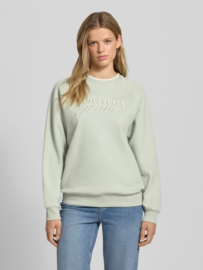 Tommy Jeans Oversized Sweatshirt aus Baumwoll-Mix Schilf 4