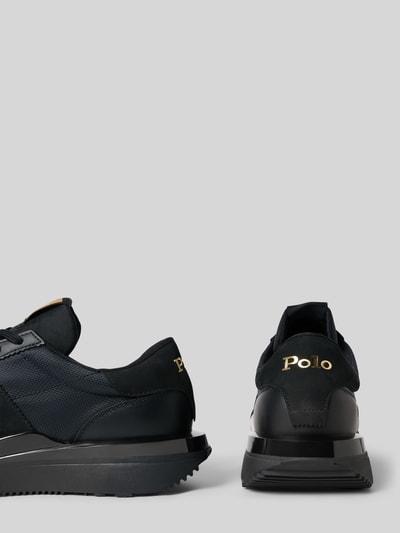 Polo Ralph Lauren Low Top Sneaker mit Rindsleder-Anteil Modell 'TRAIN 89' Black 2