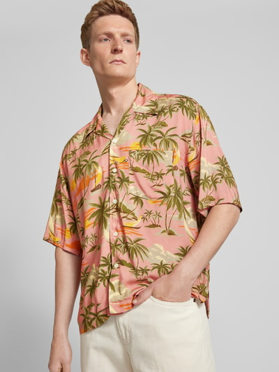 Gant Regular Fit Freizeithemd mit Allover-Muster Pink 3