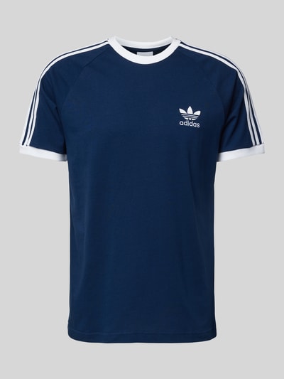 adidas Originals T-shirt met ribboorden Marineblauw - 2