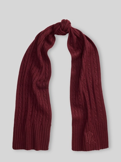 Lauren Ralph Lauren Schal mit Logo-Stitching Bordeaux 1