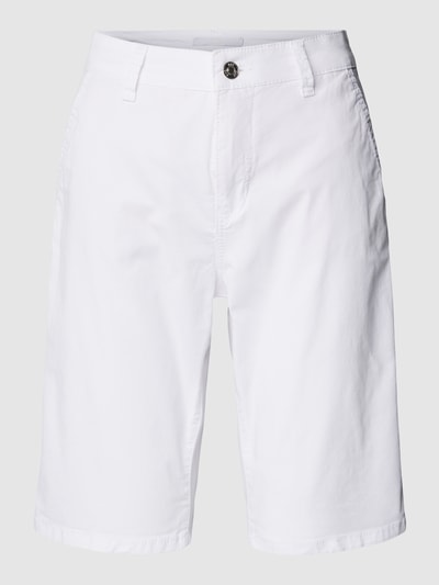 MAC Chino-Shorts mit Allover-Print Weiss 2