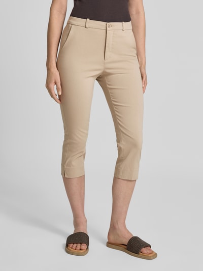 FREE/QUENT Capribroek met Franse steekzakken, model 'Solvej' Taupe - 4