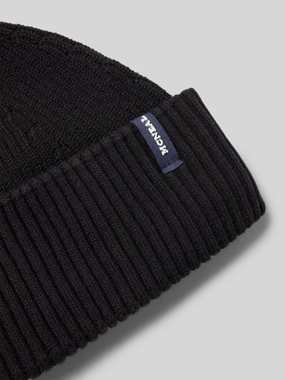 MCNEAL Beanie met labeldetail Zwart - 2