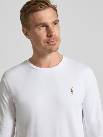 Polo Ralph Lauren Longsleeve mit gerippten Abschlüssen Weiss 3