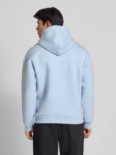 REVIEW Bluza z kapturem i kieszenią kangurką Lodowy błękitny 5