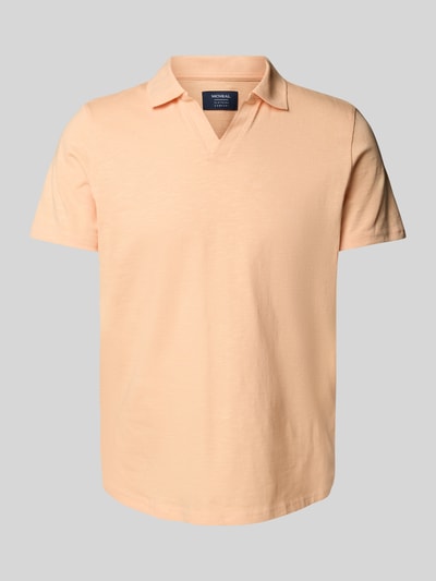 MCNEAL Poloshirt mit V-Ausschnitt Apricot 2