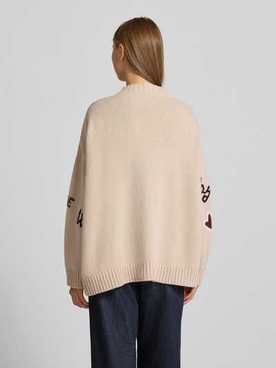 Weekend Max Mara Oversized gebreide cardigan van zuivere scheerwol, model 'BELGIO' Ecru - 5