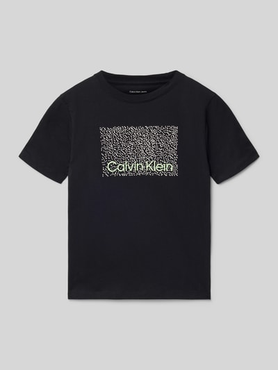 Calvin Klein Jeans Regular Fit T-Shirt aus reiner Baumwolle Modell 'PERFOMATION' Black 1