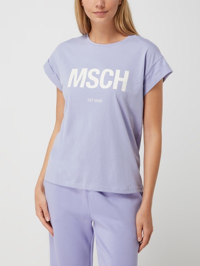 MSCH Copenhagen T-Shirt aus Bio-Baumwolle Modell 'Alva' Lavender 4