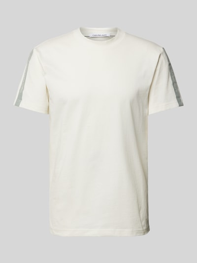 Calvin Klein Jeans T-shirt met ronde hals Offwhite - 2