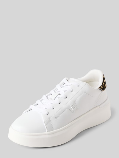 Tommy Hilfiger Low Top Sneaker aus echtem Nappaleder Weiss 1