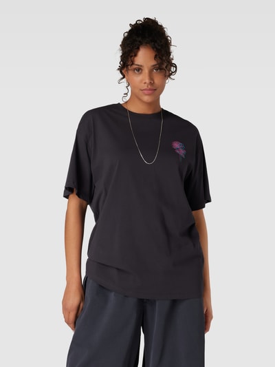 Only Oversized T-Shirt mit Prints Black 4