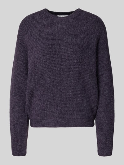 B.Young Gebreide pullover met ronde hals, model 'Monna' Prune - 2
