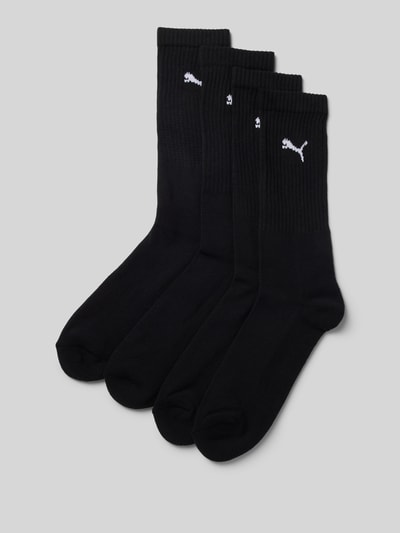 PUMA Socken mit Label-Detail im 4er-Pack Black 1