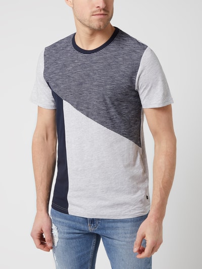 Tom Tailor T-Shirt mit Viskose-Anteil  Hellgrau Melange 4