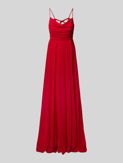 TROYDEN COLLECTION Abendkleid mit Wasserfall-Ausschnitt Rot 1