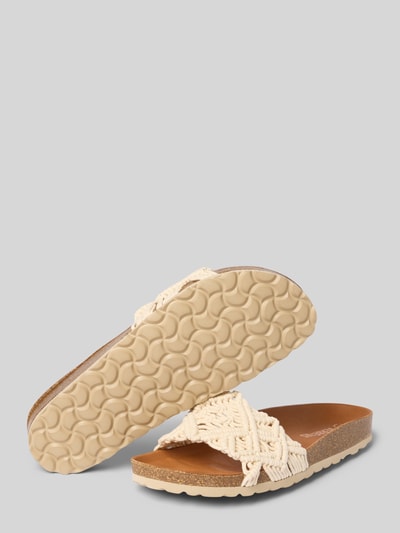 Verbenas Sandalen in comfortmodel, model 'RAGA KNOTS' Ecru - 4