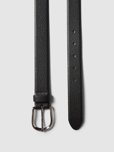 Weinmann Riem van leer met doornsluiting, model 'Adra' Zwart - 3