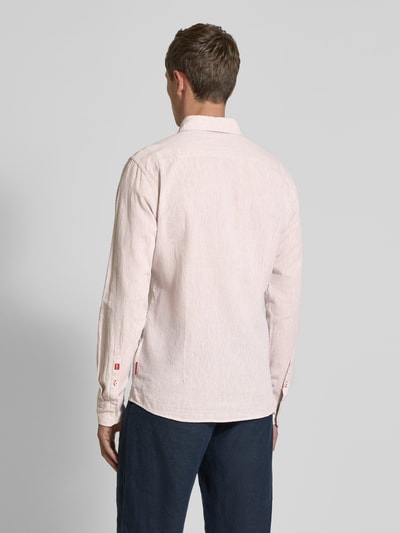 JOOP! Jeans Regular Fit Freizeithemd aus Leinen-Baumwoll-Mix Modell 'Hanson' Beige 5