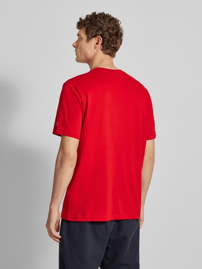 CHAMPION T-Shirt mit Label-Print Rot 5