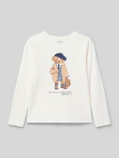 Polo Ralph Lauren Kids Regular-fit shirt met lange mouwen met logoprint Wit - 1