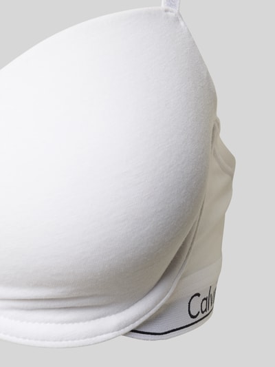 Calvin Klein Underwear BH mit Label-Spaghettiträgern Modell 'Demi' Weiss 2