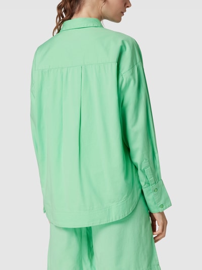 TheJoggConcept Overhemdblouse met klepzakken, model 'FREJA' Mintgroen - 5