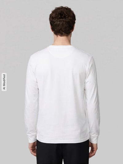 Polo Ralph Lauren Regular Fit Langarmshirt aus reiner Baumwolle Modell 'PIMA' Weiss 5